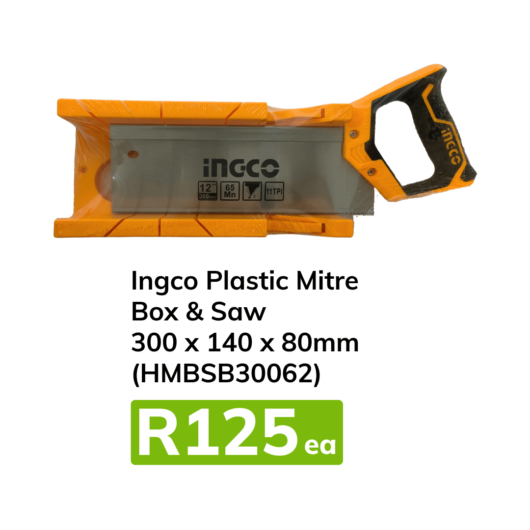 Ingco Mitre Box and Saw - Timbuild Somerset West Home
