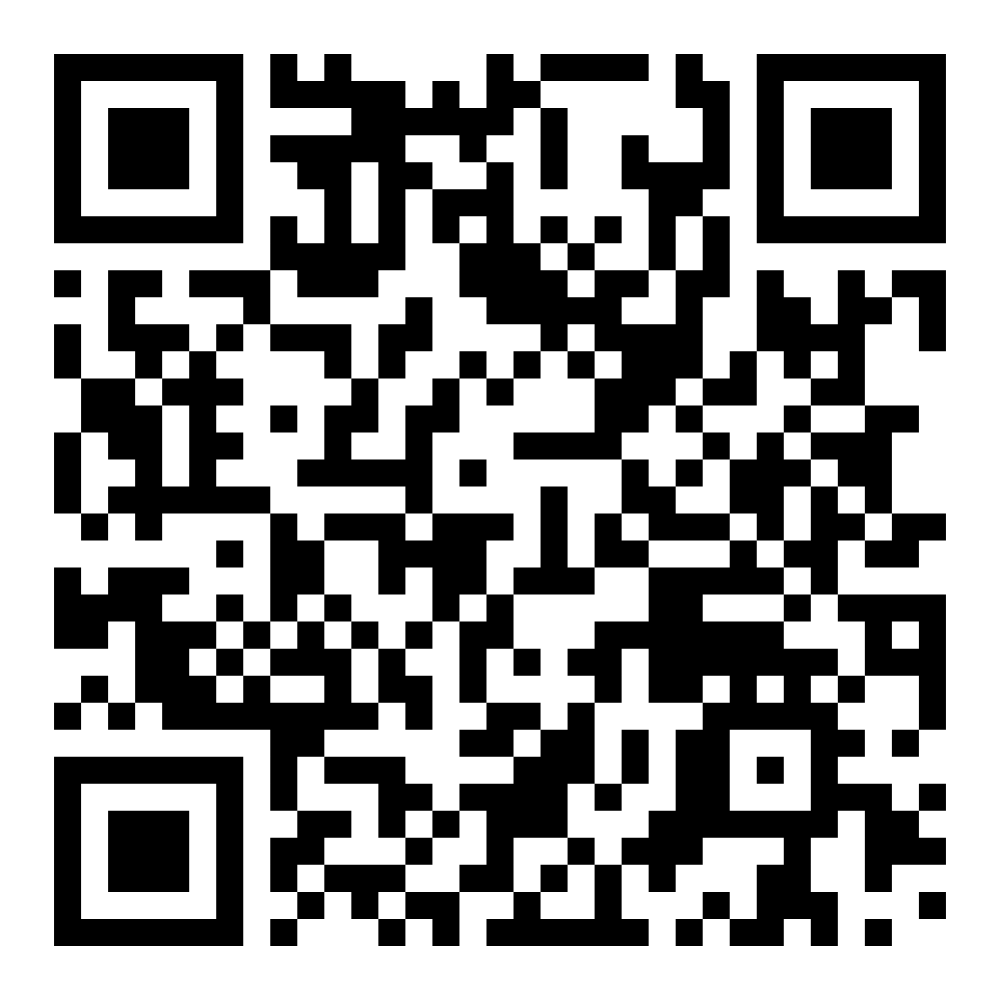 QR code for scanning with a smartphone to open the linked page for more info, visit content, or download.