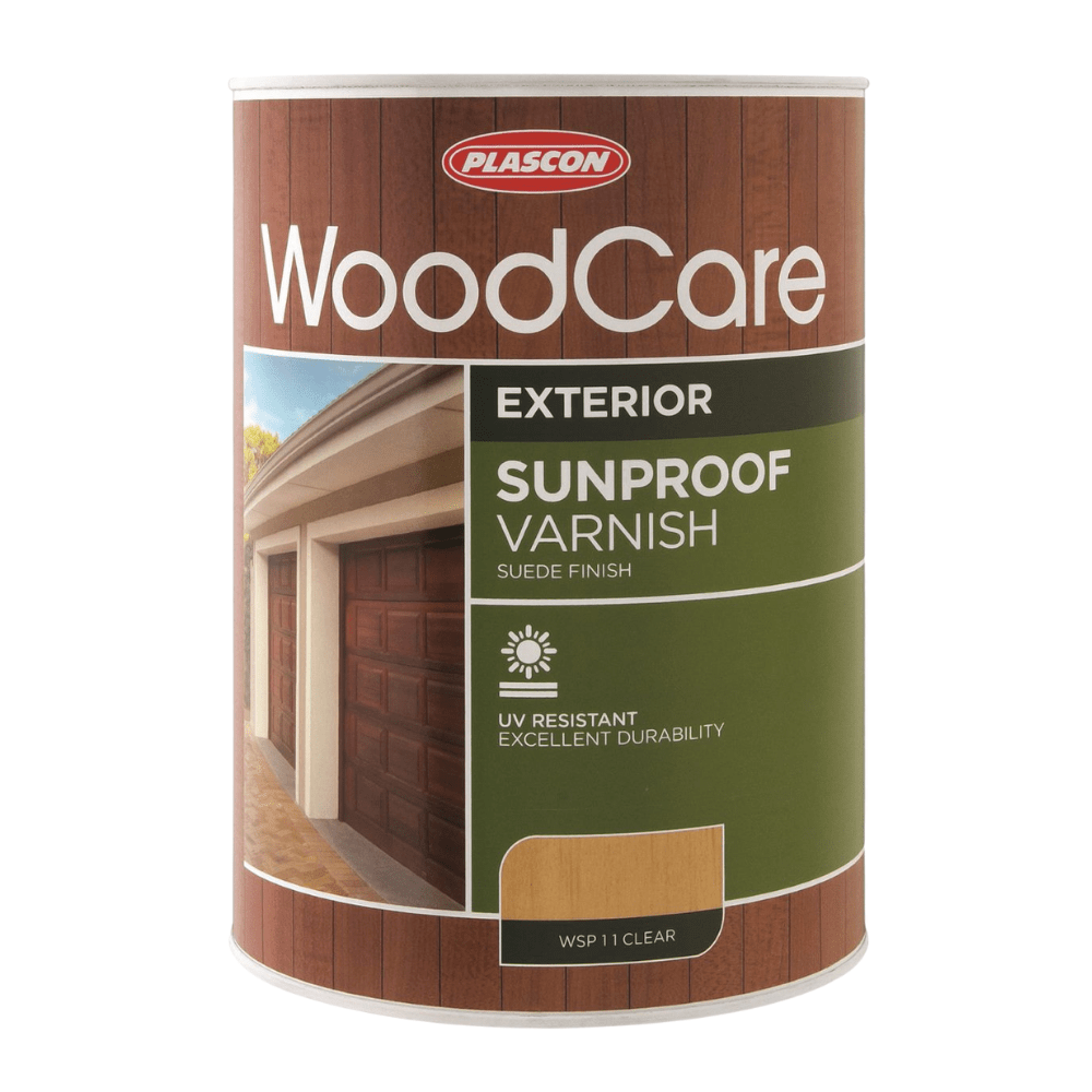 Sunproof Varnish Exterior Suede - Timbuild Somerset West Plascon Woodcare Products